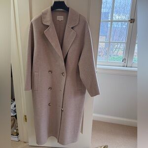 Loulou Studio Borneo coat with pockets. 90% wool and 10% cashmere.